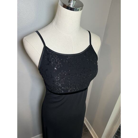 I.N. San Francisco Y2K Junior Dress Medium Whimsical Goth Fairy Empire Waist VTG - Picture 2 of 14